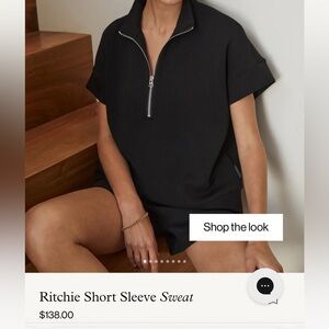 New With Tags Varley Ritche Short Sleeve Sweatshirt XXS